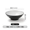 Gris negro comercial estilo japonés tazón para fideos de arroz imitación porcelana fideos para sopa fideos de arroz picante caliente Tazón Grande melamina bibimbap altavoz Tazón