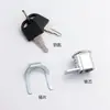 Cerradura de cajón de archivador de metal Cerradura de lengüeta Cerradura de cajón de gabinete rodante Cerradura de escritorio de gabinete Telescópica Arriba y abajo Lengüeta móvil Girar