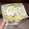 Nuevo Pañuelo de Imitación Seda Floral de Mariposas para Mujer, Pañuelo Decorativo Ligero Versátil de Verano, Chal Multifuncional con Protección Solar