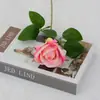 Rosas Artificiales de Terciopelo para Decoraciones de Boda, Flores Falsas, Rosas Búlgaras Transfronterizas, Flores Artificiales para el Día de San Valentín al por Mayor