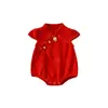 Ropa de abrigo para bebé, ropa holgada, Cheongsam de seda natural, mono de manga corta, verano, fino, nuevo, para bebé recién nacido, estilo chino de verano