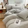 Nuevo conjunto de cuatro piezas de algodón para otoño/invierno 2026, funda de edredón de algodón puro cepillado, pieza individual, adecuado para dormitorios de estudiantes, juego de ropa de cama de tres piezas