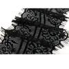 11cm encaje de seda de nylon no elástico para pestañas vestido de pijama para mujer encaje accesorios punto rápido pelo
