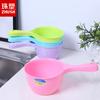 Cuchara de plástico perlado para agua al por mayor, casera, engrosada, de plástico grande, mango largo, cuchara de agua para cocina, resistente a caídas, cuchara de agua redonda de plástico