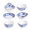 Vajilla de Melamina A5 Porcelana Azul y Blanca Tazón de Melamina Tazón de Plástico Vajilla China Creativa Tazón para Arroz Tazón para Fideos Tazón para Comida Rápida Precio al Mayoreo