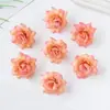 Cabeza de Rosa Pequeña Puntiaguda Simulada DIY Artesanía Decoración de Caja de Regalo Flor Falsa Rosa de Seda Accesorios de Fotografía