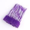 Escova descartável para cílios 50 peças Haste degradê Curvador de cílios Pente para cílios de alongamento Nylon mini escova colorida