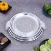 Chapa de Grelha de Mármore Chapa de Grelha Quadrada de Pedra Coreana Borda de Alumínio Resistente ao Calor Placa de Pedra Prato de Fritar Bife para Comida Ocidental Venda por Atacado