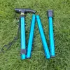 Bastón de Trekking Plegable de Cuatro Secciones de Aleación de Aluminio Stock de Fábrica Bastón Antideslizante para Ancianos al Aire Libre Muleta Telescópica Ajustable