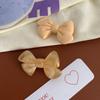 Pacote com 2 Presilha de Cabelo Ice Bow Cor Doce Clip Fofo de Coração para Franja Clip para Cabelos Quebrados Pequeno Grampo de Cabelo Novo