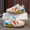 Outono e Inverno Novo Estilo Sapatos Casuais Infantis Moda para Meninas Bloqueio de Cor Malha Respirável Antiderrapante para Meninos Esportes Bebê Tendência