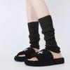 Calcetines de Otoño e Invierno 2024 Nueva Llegada Calcetines de Moda Combinables Modernos Cálidos con Volantes Dulces de Mediana Altura Calcetines Apilados de Estilo Japonés para Mujer