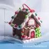 Conjunto de Decoração para Árvore de Natal Pingente Cabana de Natal com Corda Decoração de Casa de Pão de Gengibre Pingente Fofo de Natal Transfronteiriço