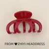 Pinza Avanzada Ankora Roja Agarre Rojo Internet Rojo 2024 Temperamento Pinza para Cabello Adorno para la Cabeza Combinación con Todo Pinza de Tiburón