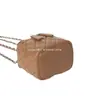 Bolsa Cuadrada de Cuero RPET Estilo Japonés Bolso de Hombro PU Transfronterizo Bolso de Cadena de Cuero Acolchado Fábrica de Personalización