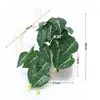 Planta verde artificial em vaso caladium, ornamento de trepadeira decorativa de interior para casa, casamentos e Halloween