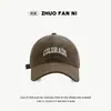 Gorra de béisbol retro bordada con letras para mujer, estilo japonés, otoño e invierno, para deportes al aire libre y viajes, gorra de béisbol para hombre con protección solar