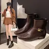 Otoño 2026 Nuevo Estilo Coreano de Moda Botines Tendencia Retro Elegante Hebilla Metálica Plisados Adelgazantes Tacón Alto Botas Adelgazantes