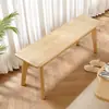 Banco de madera maciza banco de listones sala de estar moderna minimalista nórdico cambiador de zapatos mesa de comedor banco de tablero de madera al final de la cama banco largo taburete tela