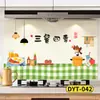 Pegatinas a Prueba de Aceite para Cocina, Papel Tapiz Resistente al Fuego y a Altas Temperaturas, Campana Extractora Impermeable Autoadhesiva, Película Decorativa de Pared para Estufa Doméstica