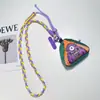 Monedero Ajustable Cruzado Lanyard Largo para Teléfono Móvil Cuerda de Tres Hilos a Juego Color Cuerda Tejida a Mano al Aire Libre para Viajes Anti-Pérdida