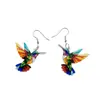 Pendientes Acrílicos de Pájaros de Colores Transfronterizos Europeos y Americanos 2026 Nuevos de Moda Más Vendidos Pendientes Retro de Gama Alta al por Mayor
