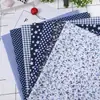 Set de Tela Patchwork de Color Mixto de 7 Piezas Tela Lisa Floral Algodón Puro Pequeño Floral Hecho a Mano DIY Fabricante de Tela de Algodón Venta al por Mayor