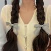 ¡Dulce! Horquilla con lazo de encaje rojo cibernético, horquilla lateral, tocado con clip lateral, cuerda para el cabello 2021, nuevo estilo para mujer
