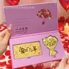 Produtos Culturais e Criativos do Ano do Cavalo Edição Limitada do Festival Qixi Novo Modelo Te Amo Para Sempre Nota de Ouro Flor Rosa Dourada Deusa Presente de Dia dos Namorados