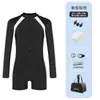 Traje de Baño Enterizo Deportivo para Mujer Profesional Conservador Nuevo Traje de Baño para Aguas Termales Manga Larga y Corta Traje de Baño para Adultos Mujeres Venta al por Mayor
