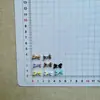 Acessórios de gravata borboleta mini com strass minimalista estilo coreano para projetos DIY: presilhas de cabelo com cola cor creme, roupas, brincos, capas de celular e tamancos
