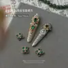 Acessórios de Nail Art no Estilo da Corte Imperial, Proteção de Unhas de Zhen Huan, Nail Art Buccellati, Unhas Vestíveis de Zircônia, Diamantes para Unhas
