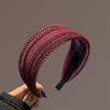Atacado do Fabricante Nova Faixa de Cabelo Larga para Mulheres, Faixa de Cabelo Versátil para Adultos, Temperamento Fashion, Acessório de Cabelo de Tecido Mori Girl
