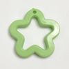 Acrílico de color de 30 mm con agujero estrella de cinco puntas verano Diversión para niños colgante llavero material colgante accesorios de joyería diy