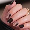 Arte de Uñas Francesas Negras Transfronterizas Europeas y Americanas de Venta Caliente Piezas de Uñas para Usar Avanzado Línea Dorada Almendra Pegamento para Uñas Piezas de Uñas