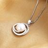 Collar de perlas de flores para mujer, de agua dulce natural, estilo europeo y americano, colgante giratorio de plata S925, joyería de nicho, venta al por mayor transfronteriza