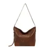 2026 Nuevo Retro Color Sólido Gran Capacidad Casual Moda Simple para Combinar Diariamente Bolso de Hombro Cruzado Tote para Mujeres