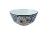 Cuencos y Platos de Cerámica Blue Charm: Popular Vajilla de Estilo Japonés para Uso Doméstico, Cuenco de Cerámica con Color Bajo Esmalte para Sopa y Fideos, Apto para Microondas