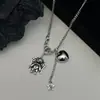 Colar de Pedras Naturais Roxas e Cristal Transparente Envolto em Contas para Mulheres, Corrente Curta para Clavícula Dopamina Doce e Cool