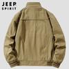2023 Chaqueta Nueva Casual de Talla Grande para Hombre para Primavera y Otoño Chaqueta Simple de Cuello Alto para Hombre Top para Hombre 2599