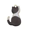 Llavero Accesorio Colgante de Gato con Estampado de Gota de Aceite de Dibujos Animados Accesorio para Pulsera Pendiente