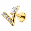 Aretes de Titanio Aleación G23 Joyería Mujer Venta Caliente Transfronteriza Nuevos Productos Piercing Corporal Cartílago de Oreja Arete Labio En Stock Mayoreo