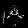 Suporte Triangular de Plástico Transparente para Bola de Cristal Base para Bola de Cristal Base de Exibição Suporte de Posicionamento Redondo