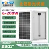 Panel Solar Monocristalino 50/100W Techo RV Barco Almacenamiento de Energía Fotovoltaica Panel de Vidrio Panel Solar 18V