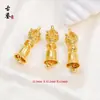 Vajra Campana y Vajra Mazo de Cobre Chapados en Oro de 18 Quilates Herramienta Ritual Tántrica de Xizang Pulsera de Campana Vajra Accesorio de Collar Accesorio para Manualidades DIY