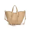 Bolso de hombro transfronterizo, estilo relajado, gran capacidad, cuero suave, bolso tote minimalista, de alta gama, casual y adecuado para ir al trabajo, al por mayor