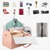 Bolsa de mão dobrável feminina de grande capacidade, bolsa para terno, bolsa de viagem, bolsa de armazenamento multifuncional, bagagem, bolsa para roupas