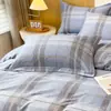 Funda de almohada simple de algodón para otoño e invierno, acolchada, lijada, funda individual para almohada 48*74 cm, funda de almohada de algodón un par