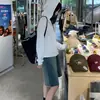Shorts de Mezclilla Retro con Degradado para Primavera y Verano para Mujer, Pantalones Casuales Holgados Adelgazantes de Pierna Ancha de Longitud Media