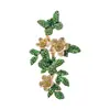 Broche de Flor Mariposa Pintado Fresco Estilo Retro Diseño de Nicho Lujo Accesible Elegante Anti-Exposición Pin para Chaqueta de Traje